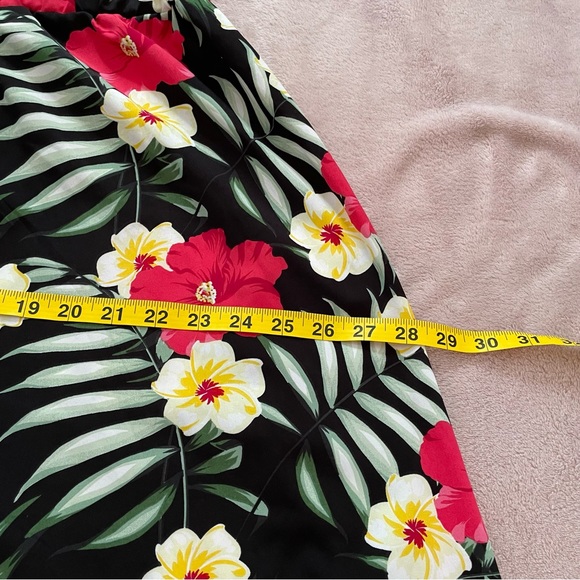 Tropical crop wide leg pant size L /XL - Picture 3 of 5